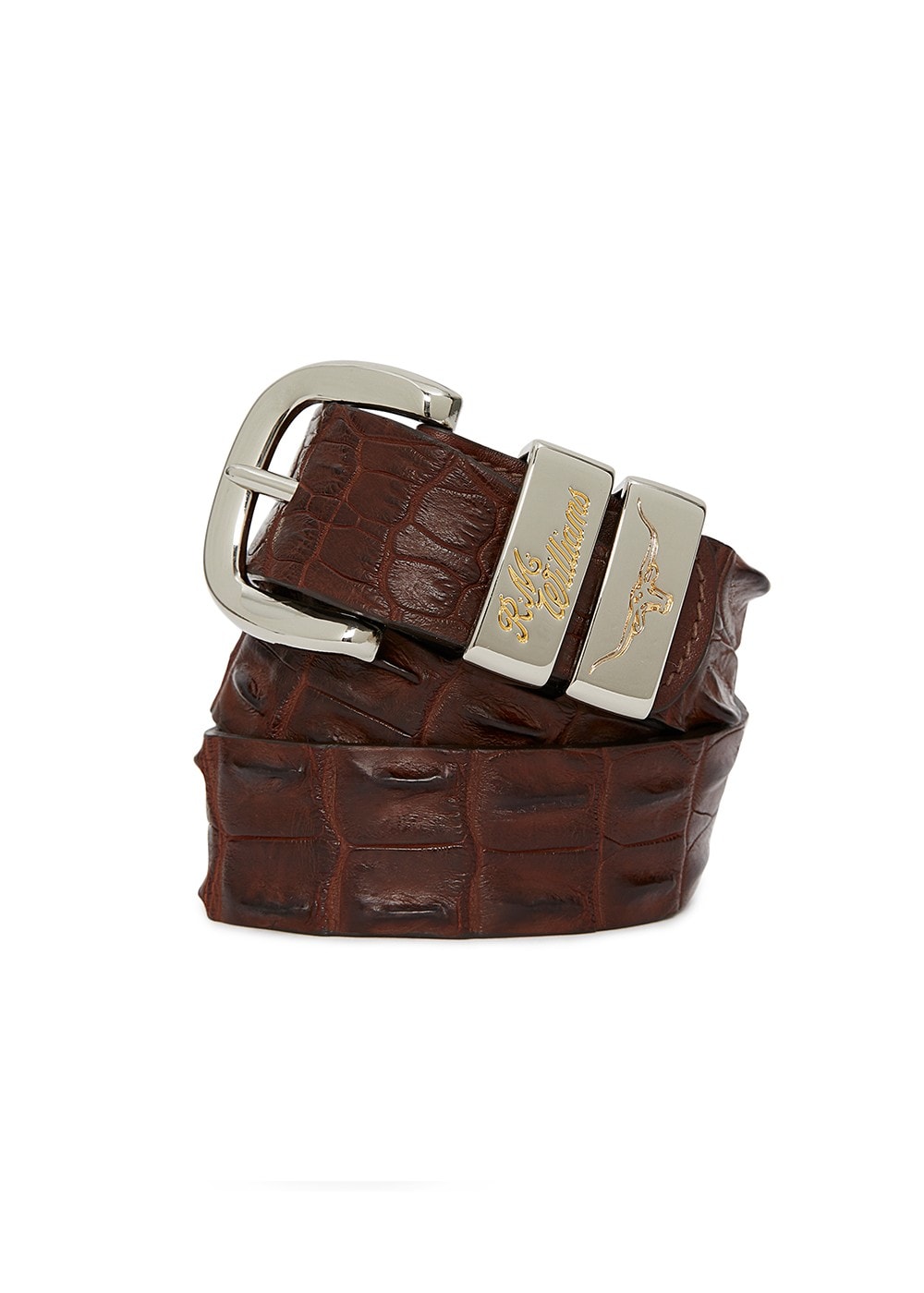 Saltwater Crocodile 1.5" Belt - Tan - 1