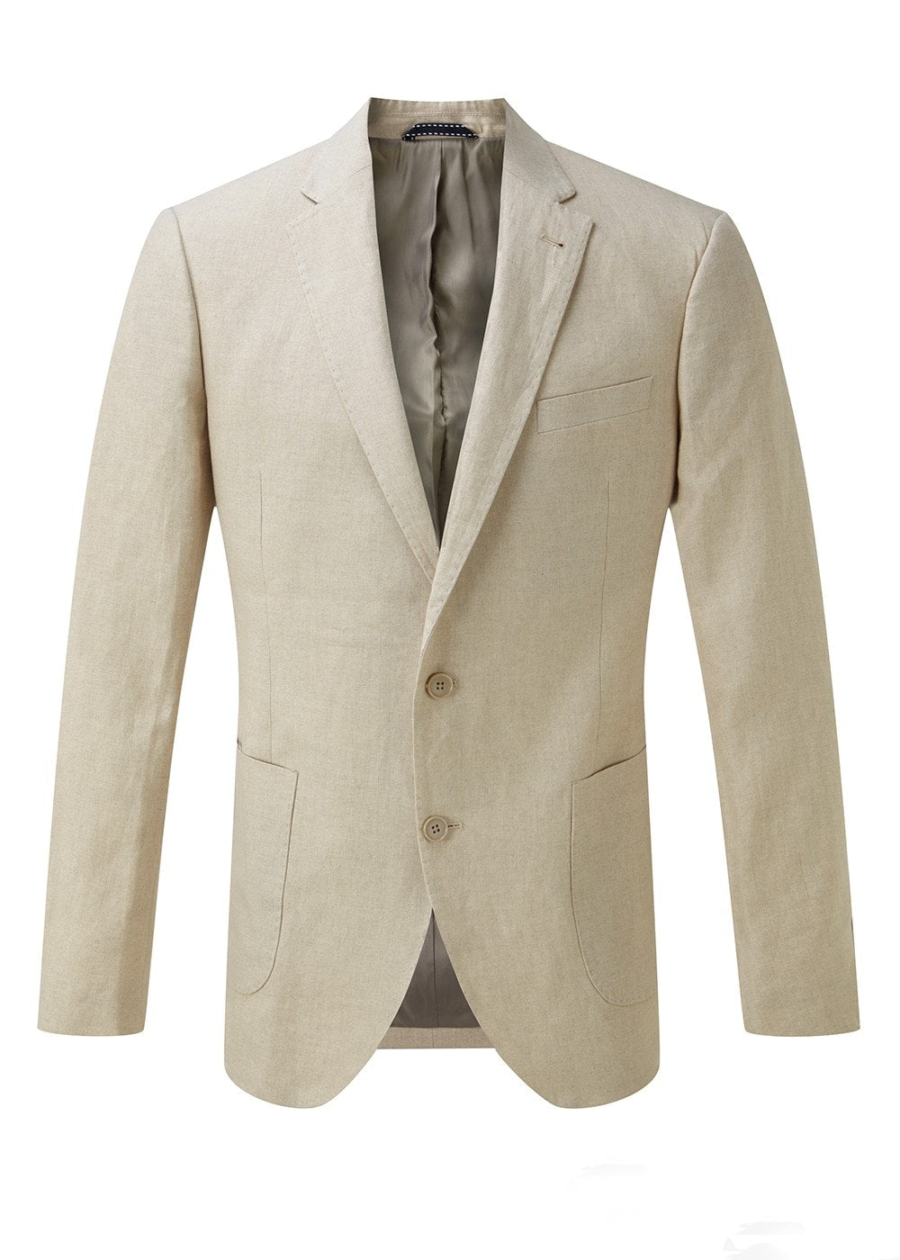 Linen Blazer - Stone - 6