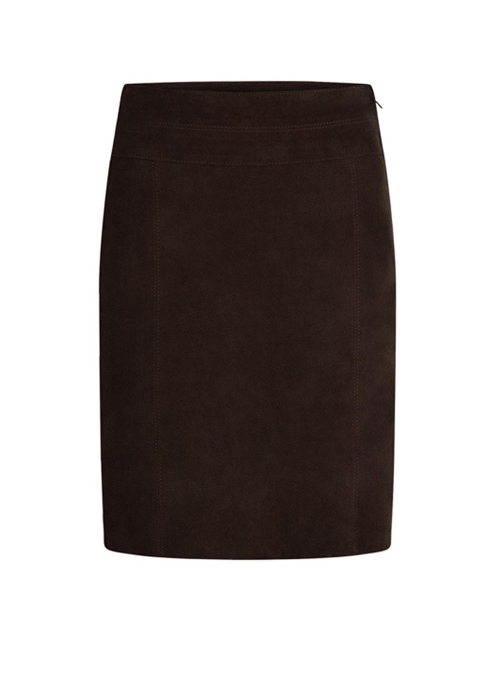 Elena Suede Skirt - Brown - 10