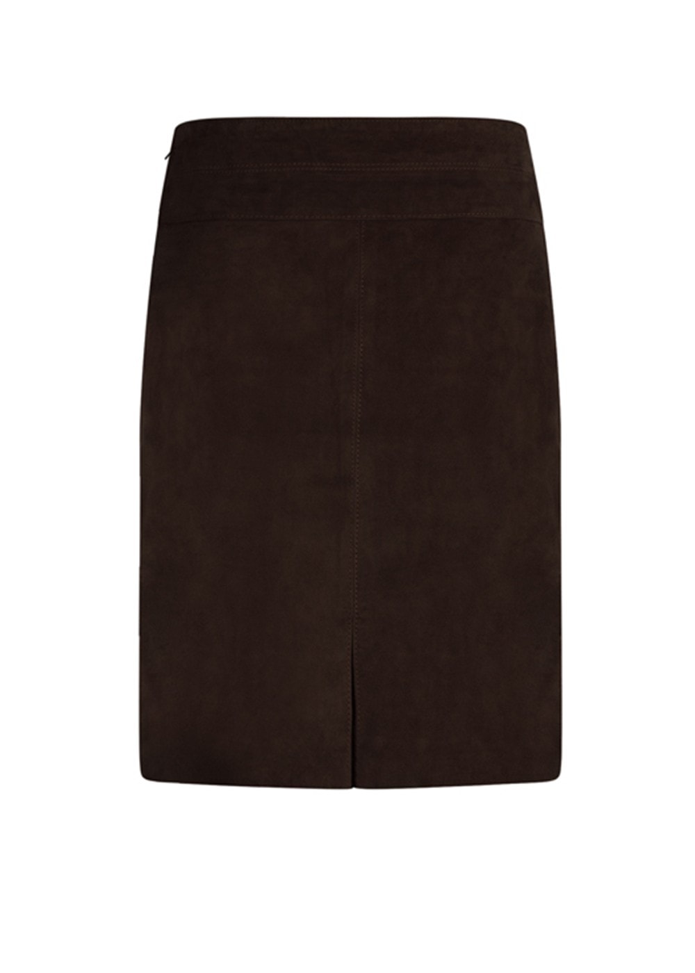 Elena Suede Skirt - Brown - 11