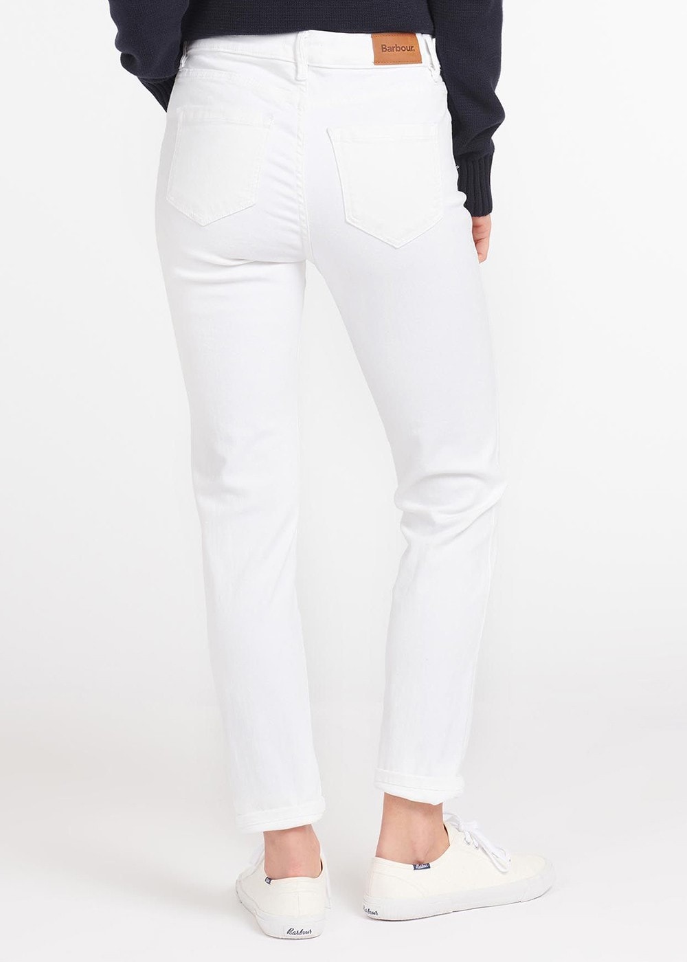 Essential Slim Trousers - White - 6