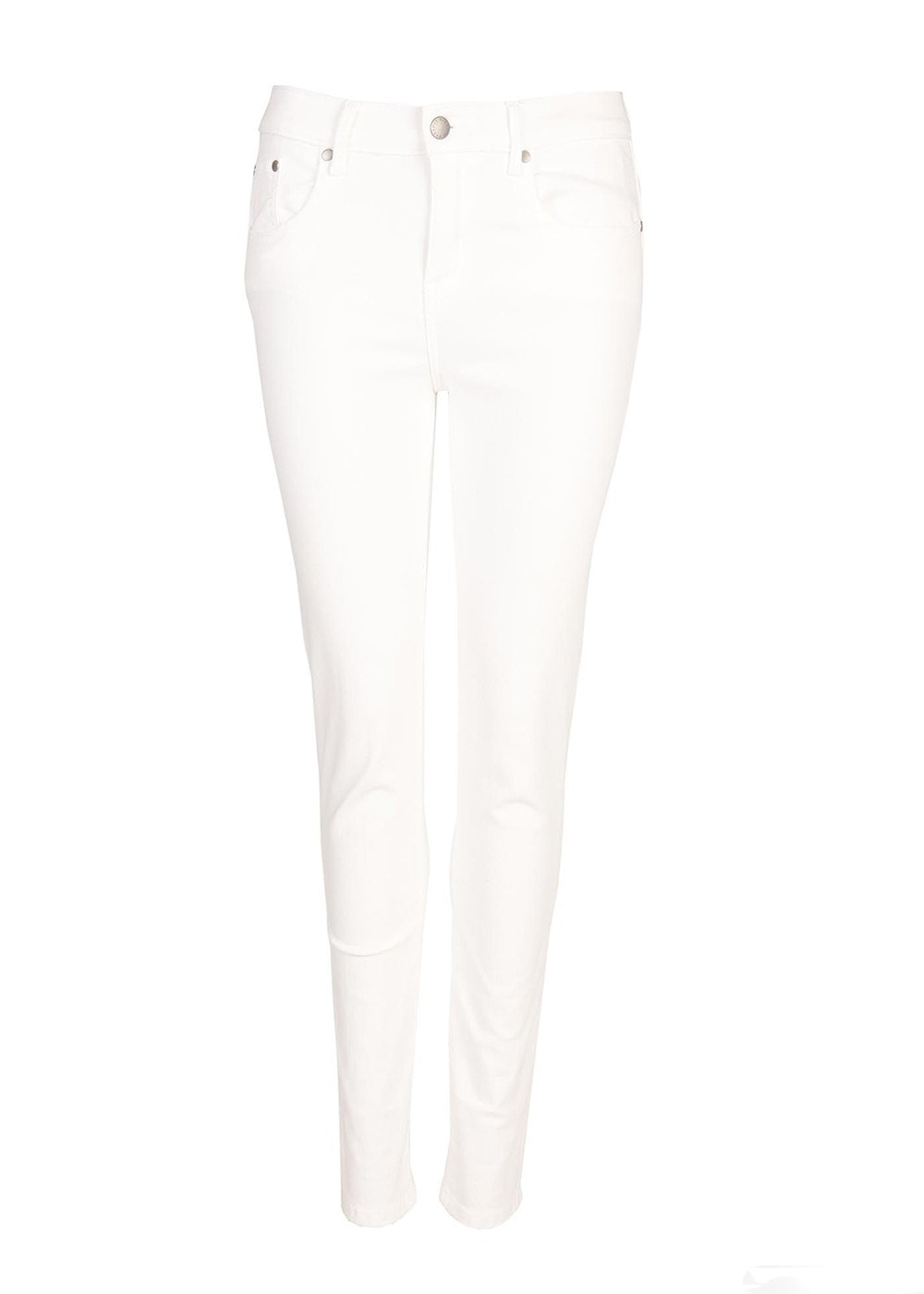 Essential Slim Trousers - White - 7