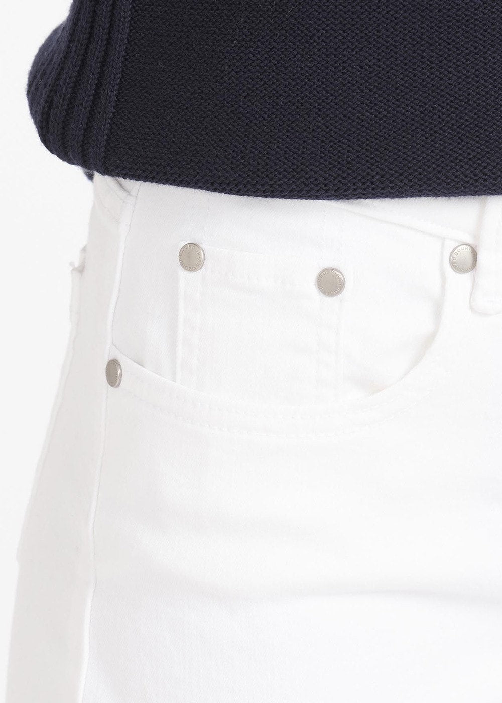 Essential Slim Trousers - White - 8