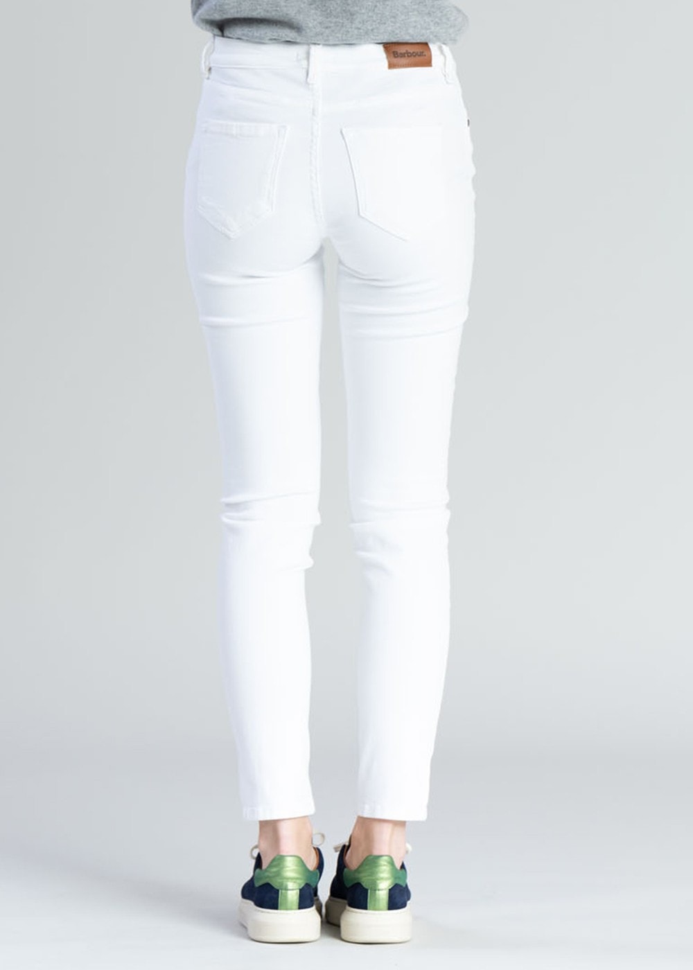 Essential Slim Trousers - White - 5