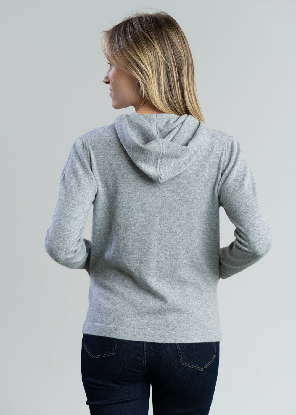 Millie Cashmere Hoodie - Flannel - 4