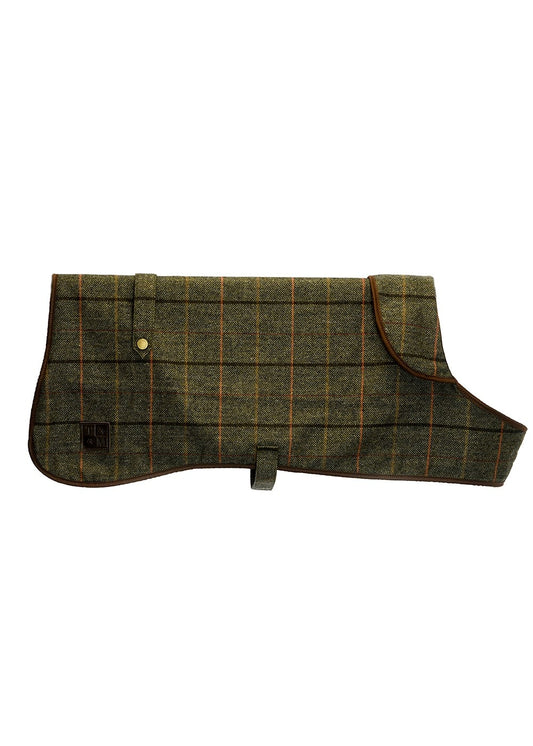 Tweed Dog Coat - Chocolate - 1