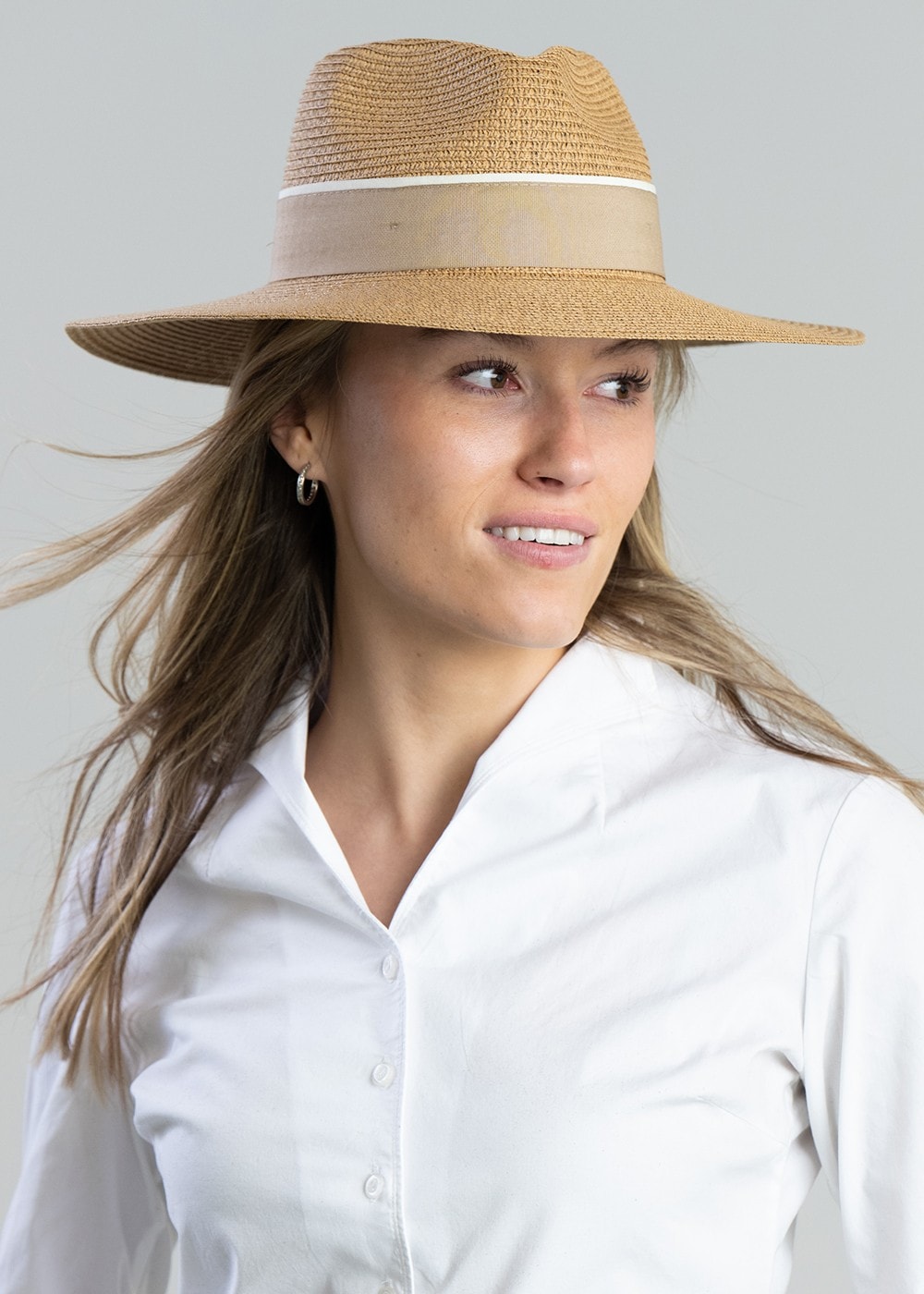 Hemley Wide Brim Fedora - Natural - 4