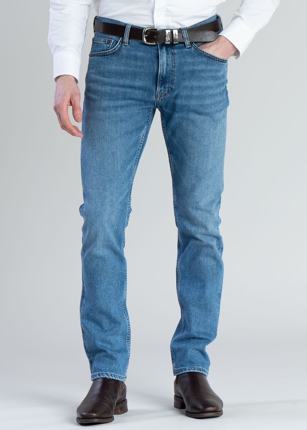 Arley Jeans - Mid Blue Worn In - 1