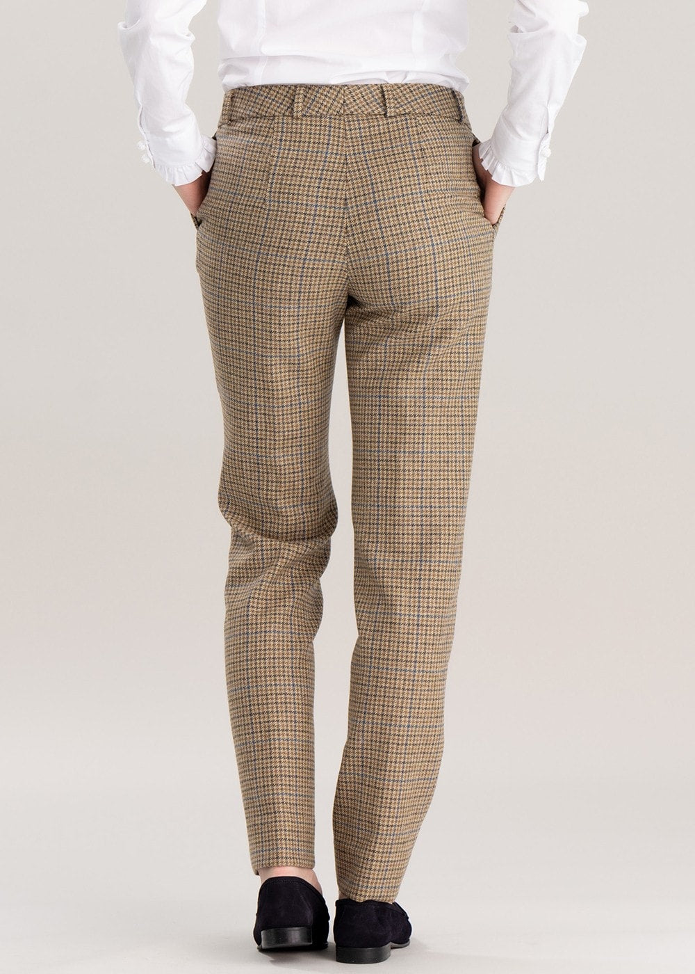 Twill Slim Leg Trousers - Somerset Check - 4