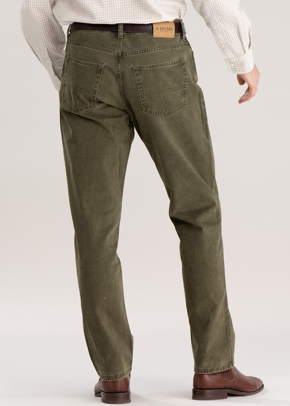 Eco-Landye Twill Jeans - Forest Green - 3