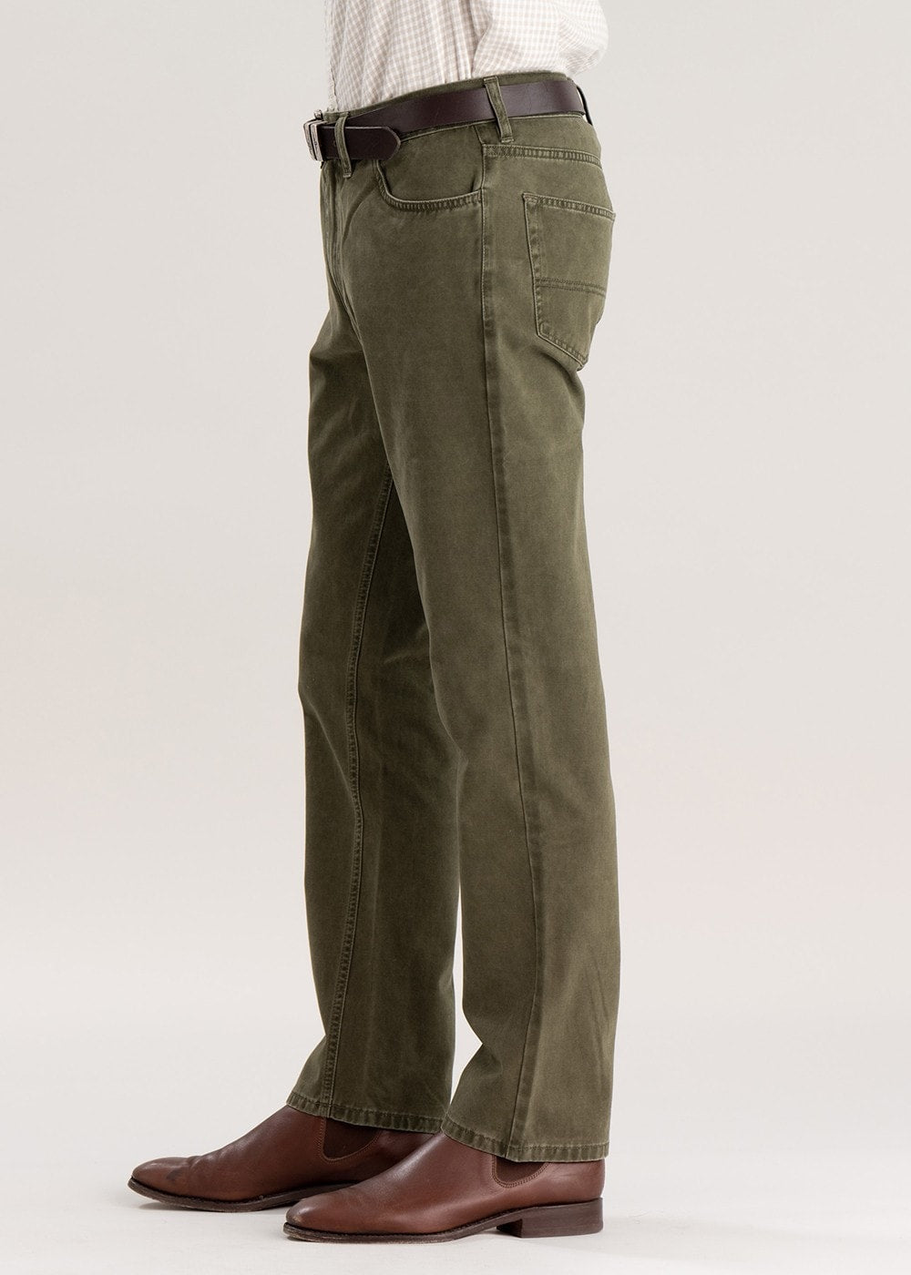 Eco-Landye Twill Jeans - Forest Green - 4