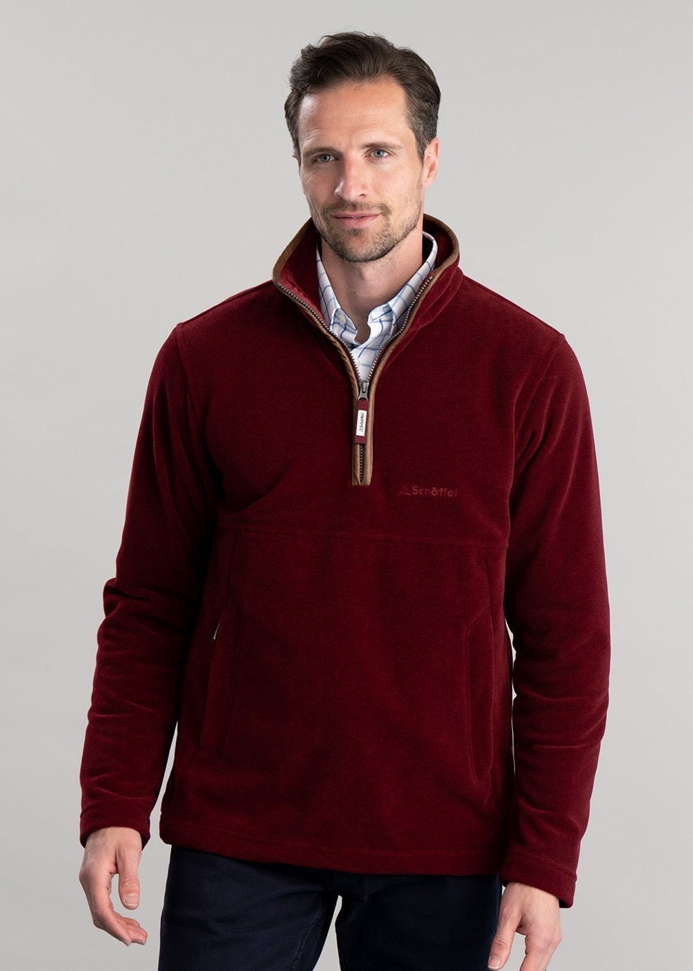 Berkeley Quarter Zip - Claret - 3