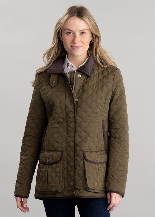 Lilymere Quilt Jacket - Olive - 1