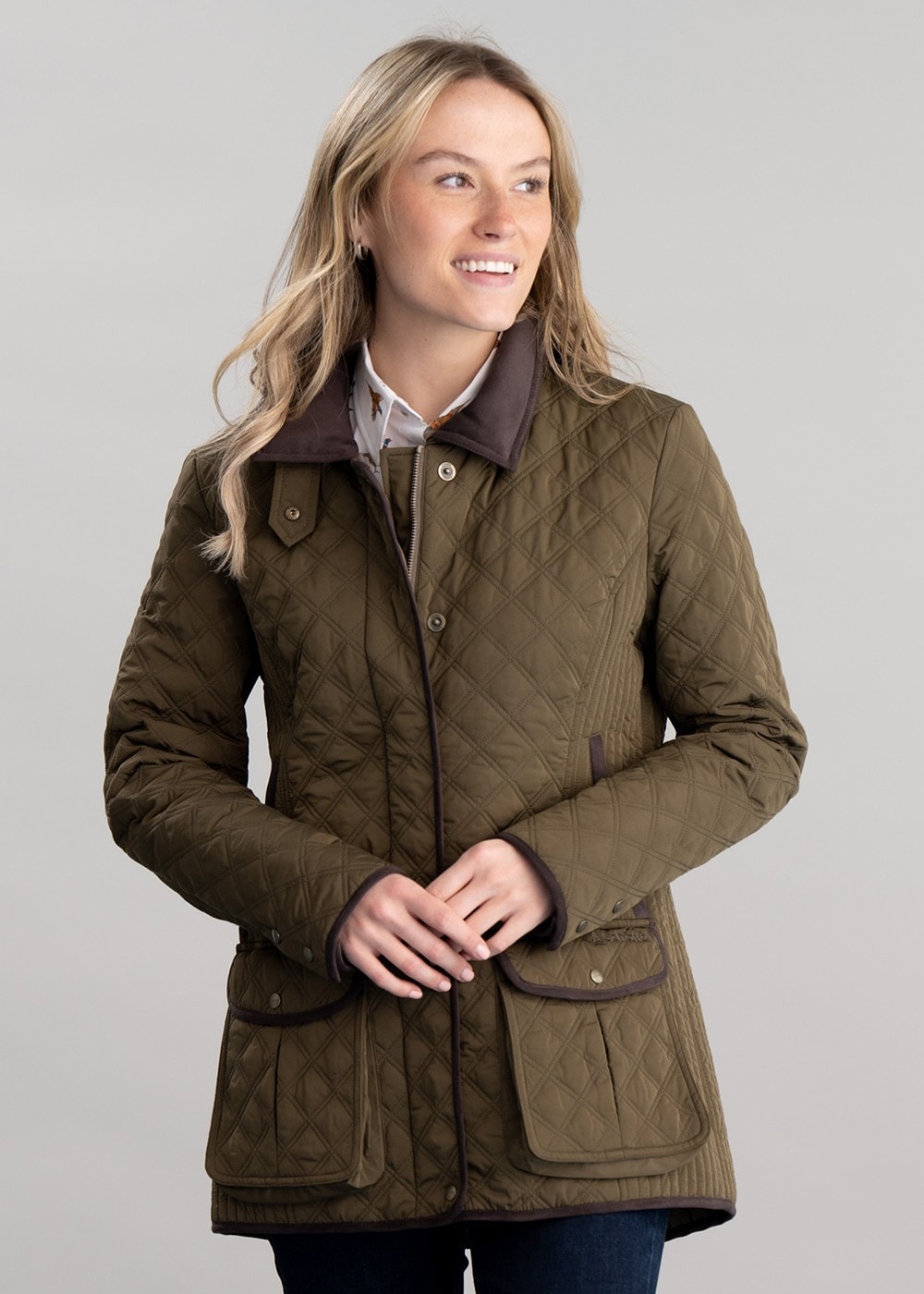 Lilymere Quilt Jacket - Olive - 3