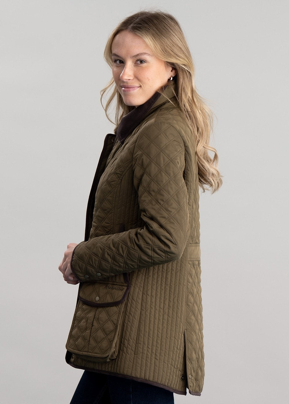 Lilymere Quilt Jacket - Olive - 5