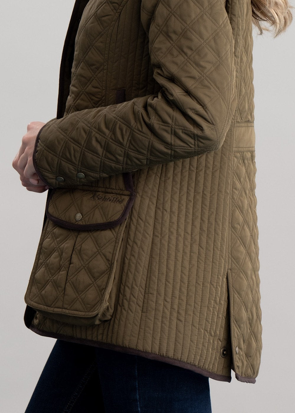 Lilymere Quilt Jacket - Olive - 7