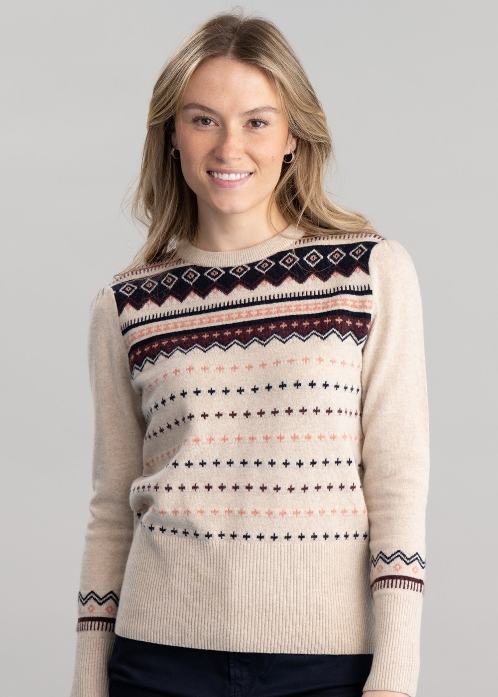 Birch Crew Neck Sweater - Oatmeal - 4