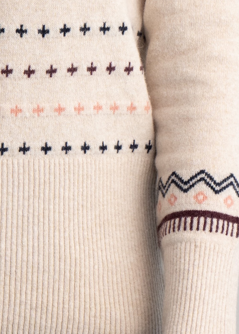 Birch Crew Neck Sweater - Oatmeal - 6