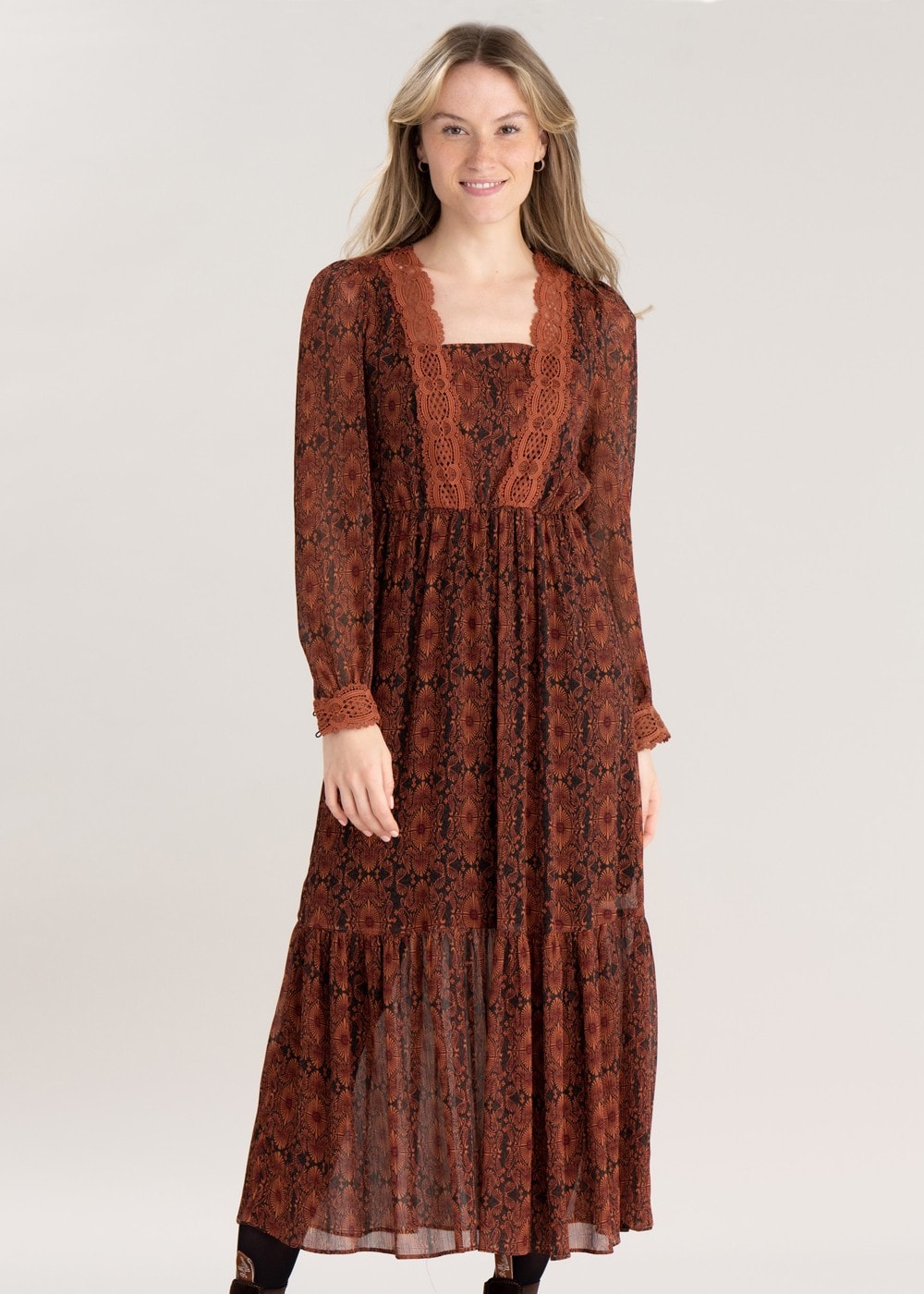 Navas Dress - Cognac - 1