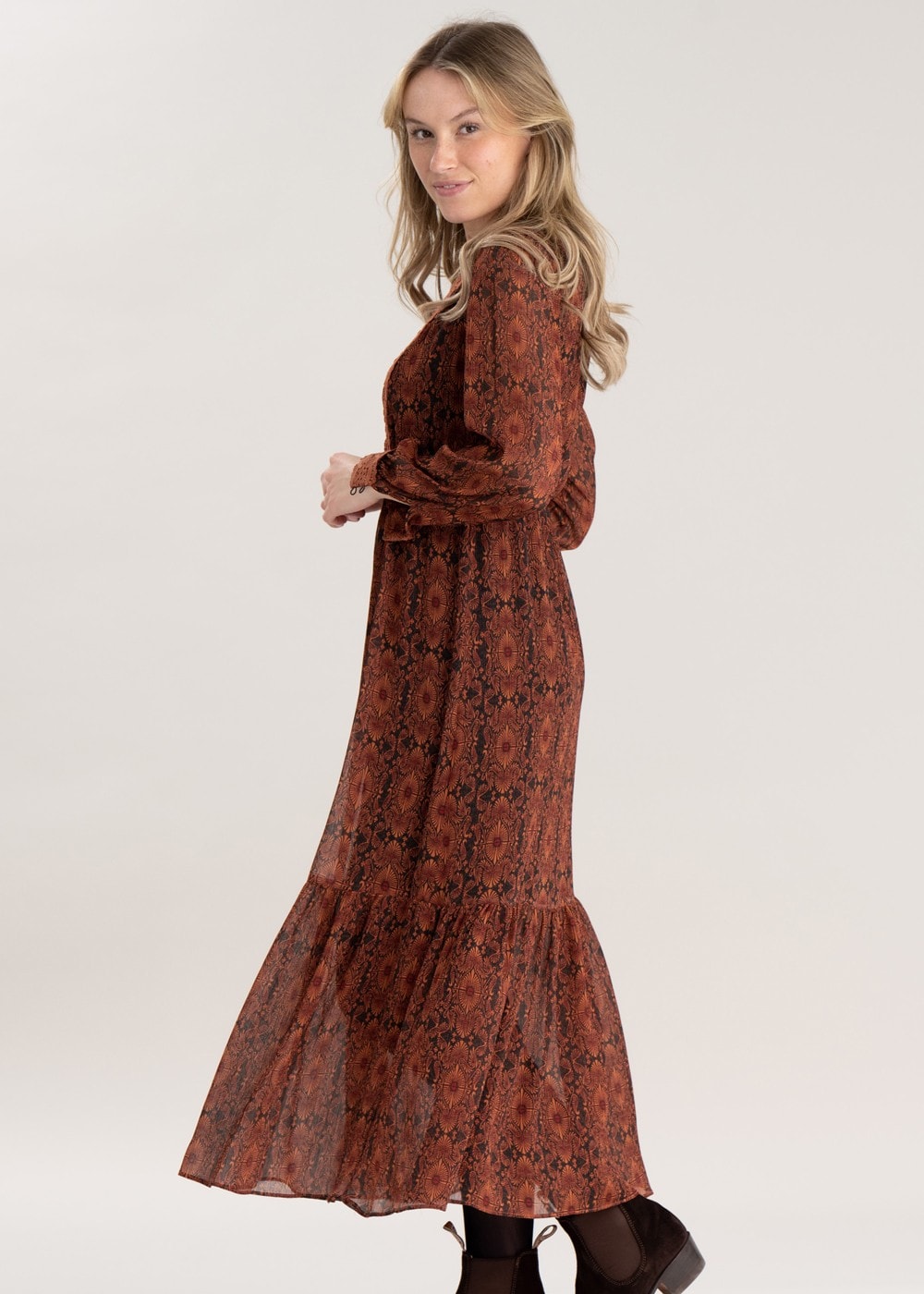 Navas Dress - Cognac - 4