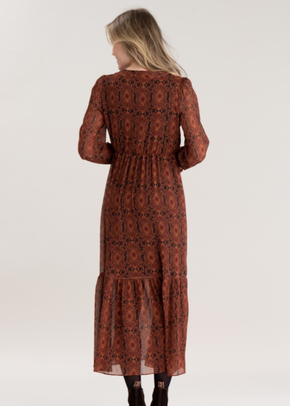 Navas Dress - Cognac - 5