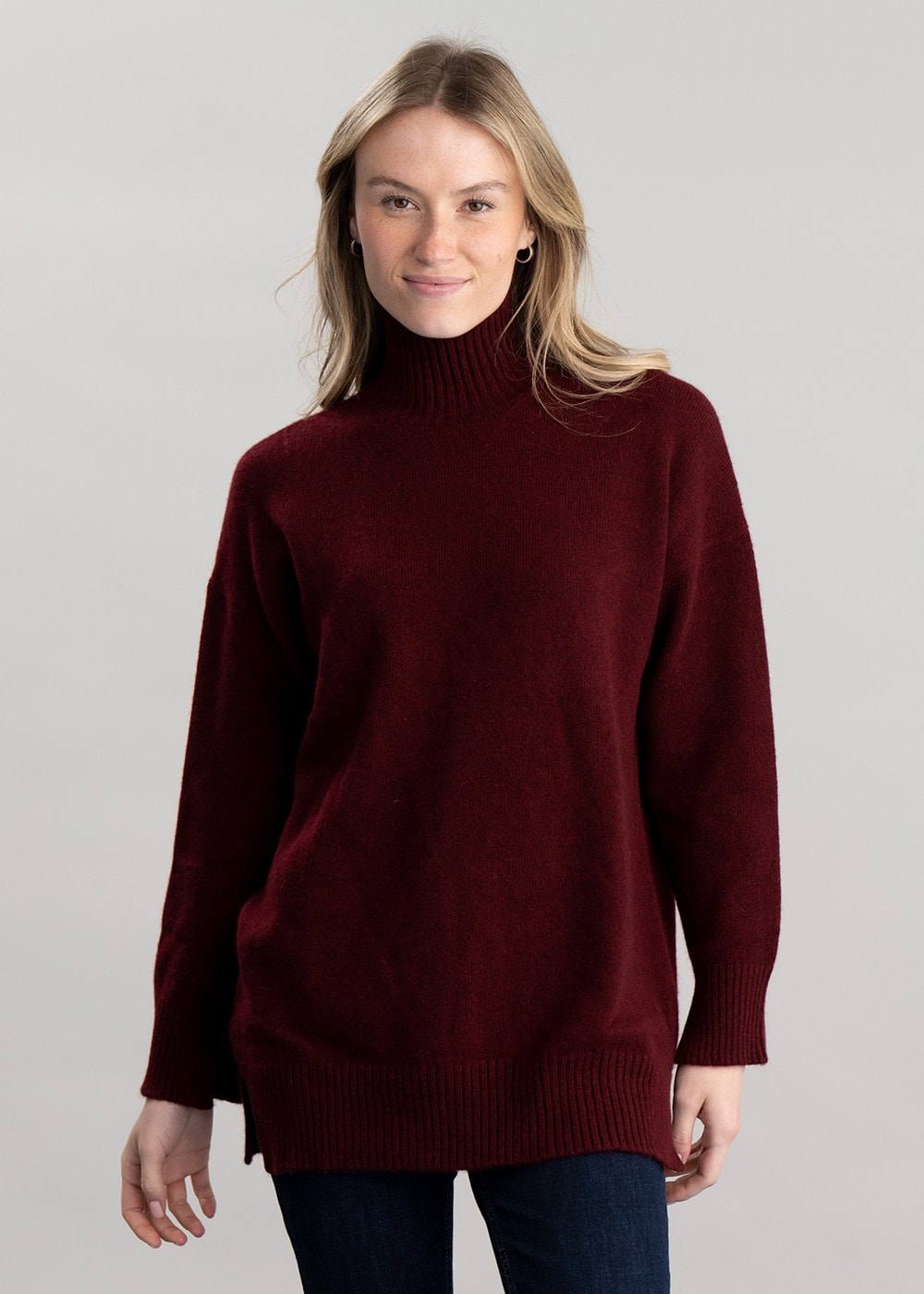 Gracelan High Neck - Burgundy - 3