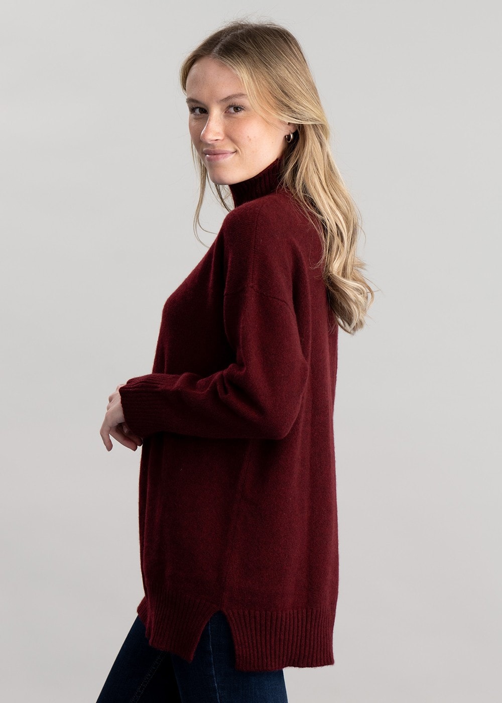 Gracelan High Neck - Burgundy - 5