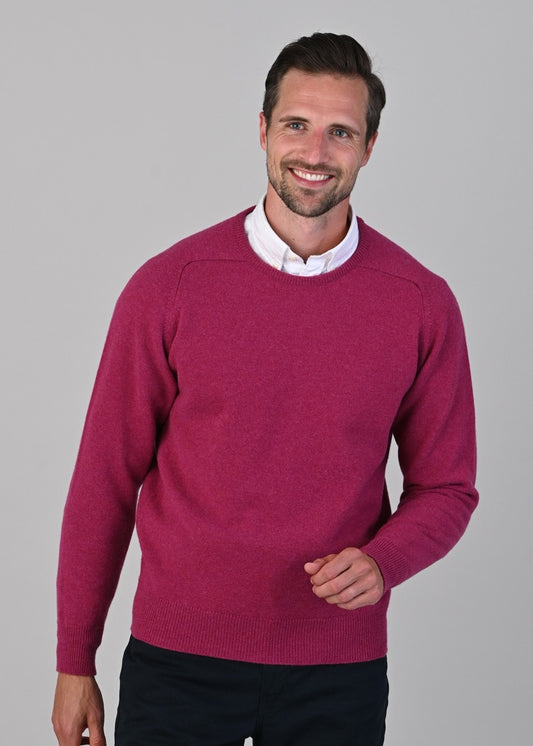 Leven 2 Ply Lambswool Crew Neck - Vegas - 1