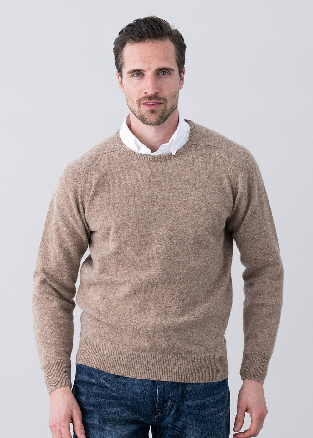 Leven 2 Ply Lambswool Crew Neck - Colt - 1