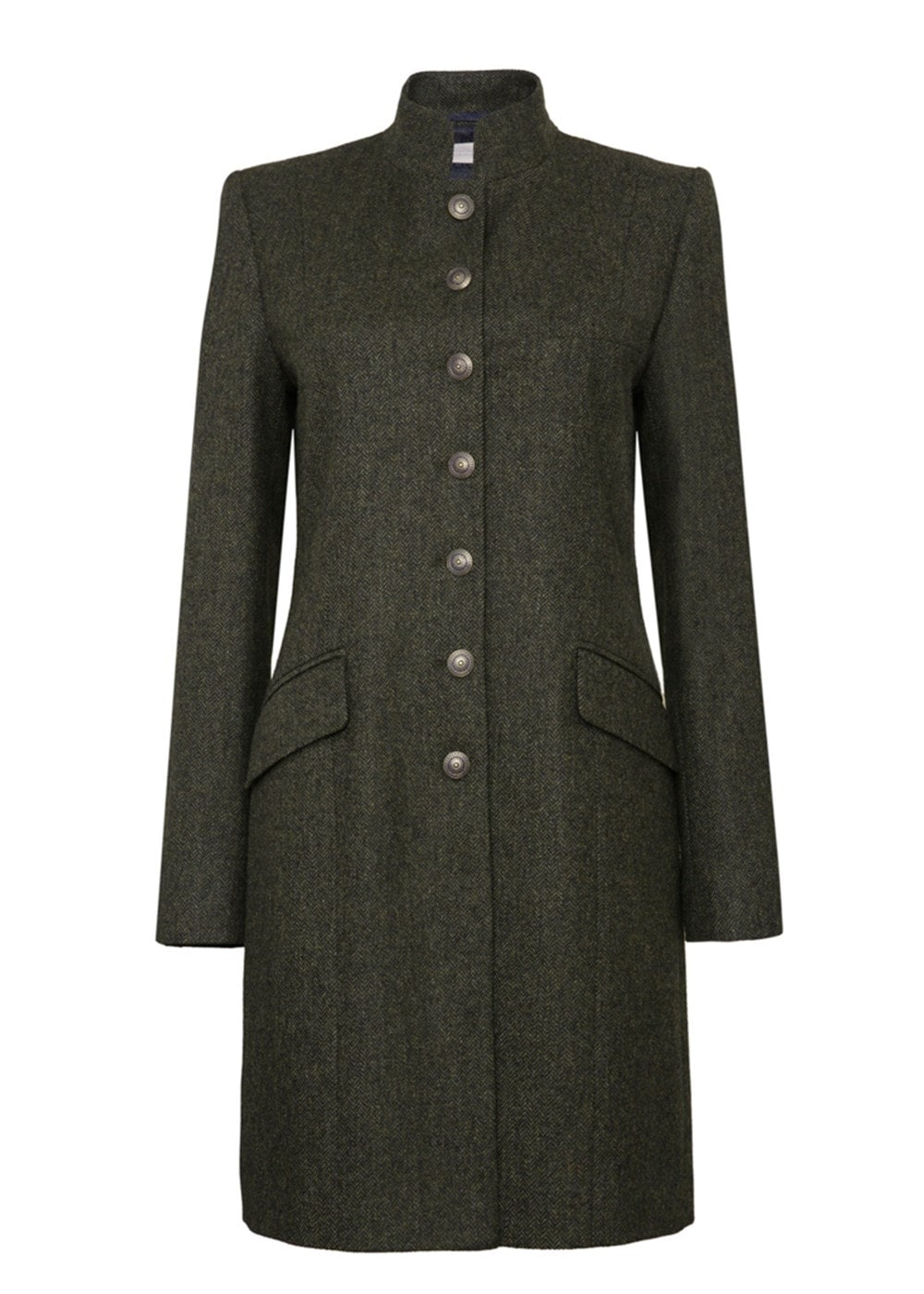 Alexandra Coat - Olive and Navy - 6