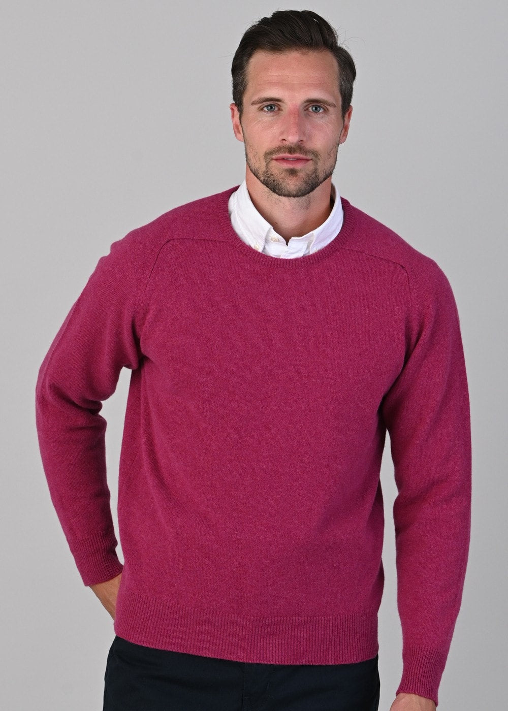 Leven 2 Ply Lambswool Crew Neck - Vegas - 4