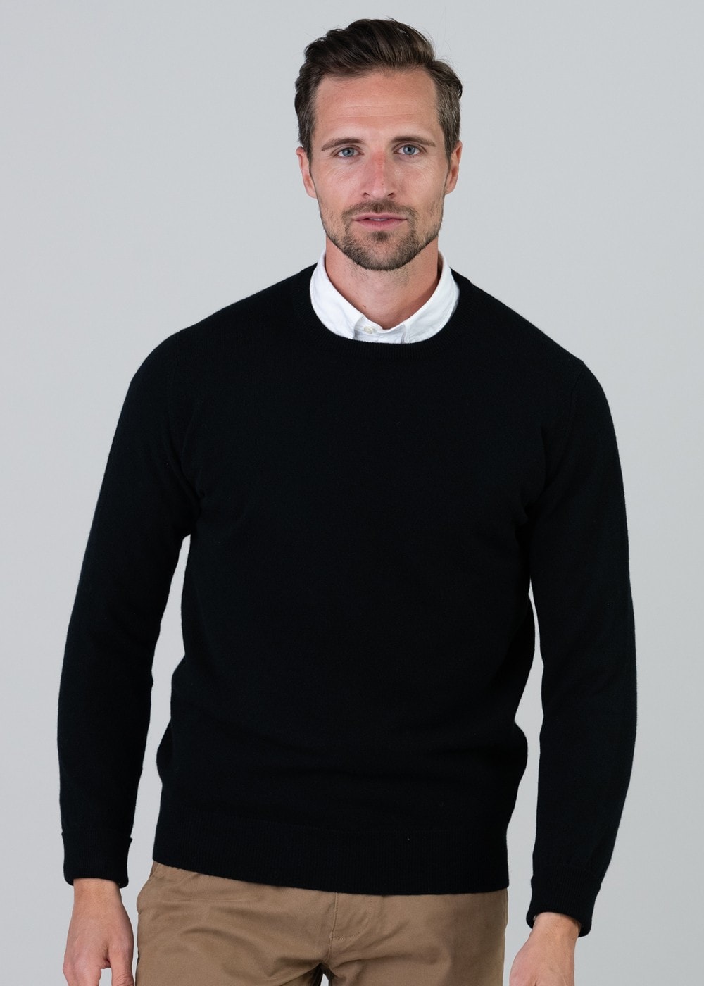 Gordon 1 Ply Geelong Crew Neck - Black - 2