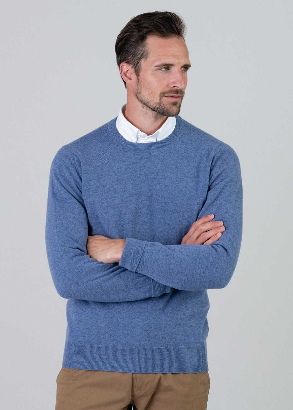 Gordon 1 Ply Geelong Crew Neck - Clyde - 4