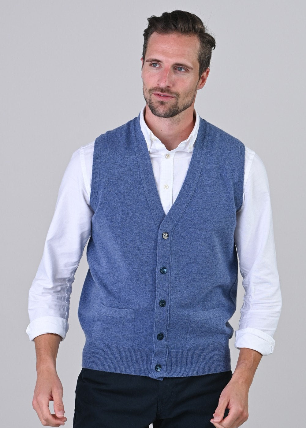 Gordon 1 Ply Geelong Waistcoat - Clyde - 4