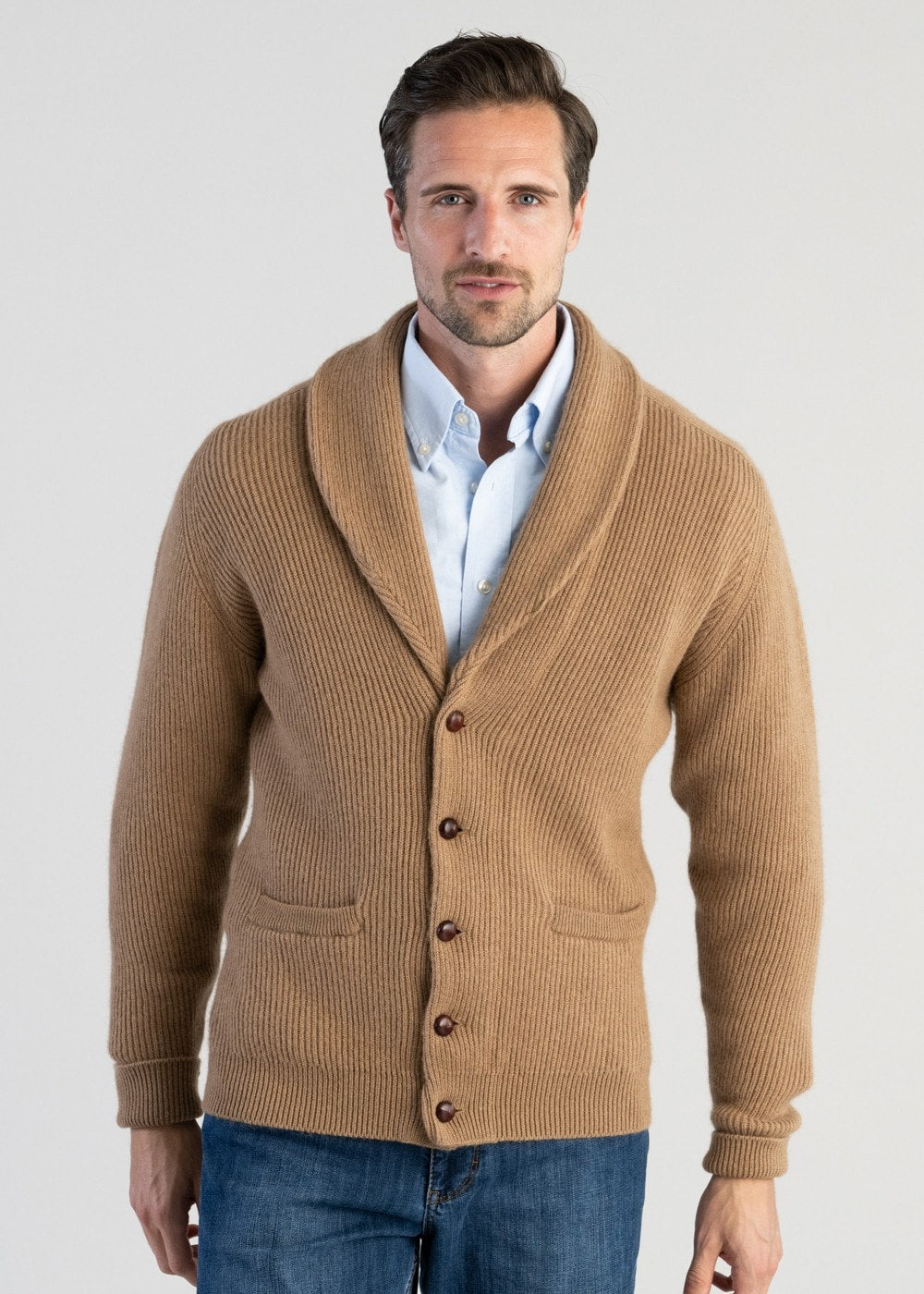 Camelhair Windsor Shawl Jacket - Camel - 3