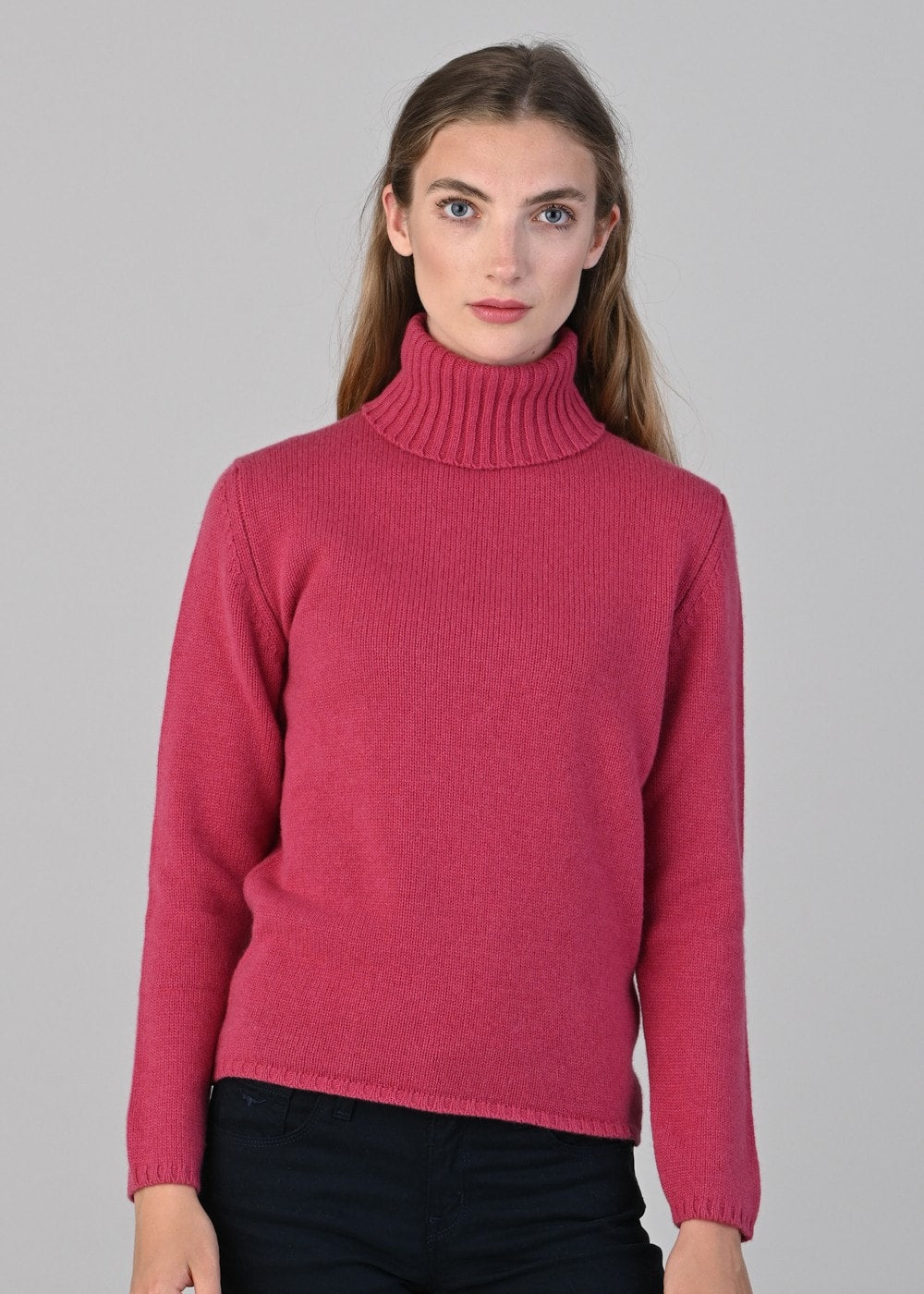 Amelia Cashmere Roll Collar - Protea - 2