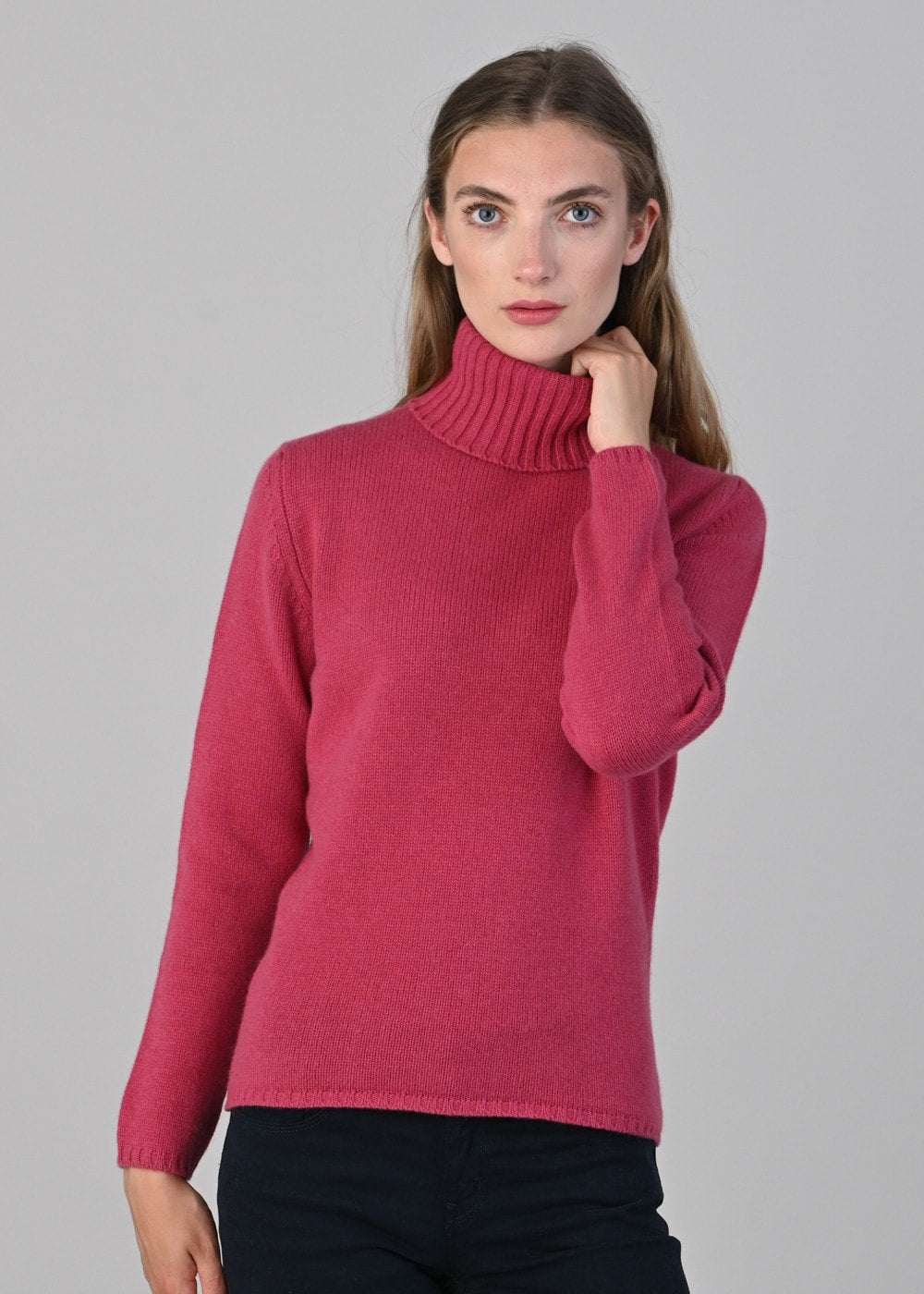 Amelia Cashmere Roll Collar - Protea - 3