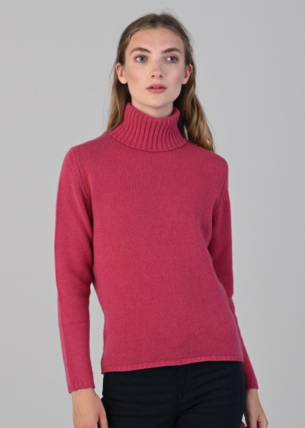 Amelia Cashmere Roll Collar - Protea - 4