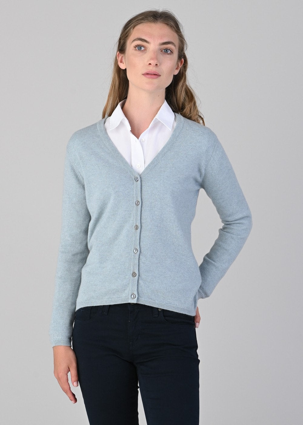 Millie Cashmere Vee Cardigan - Harr - 2