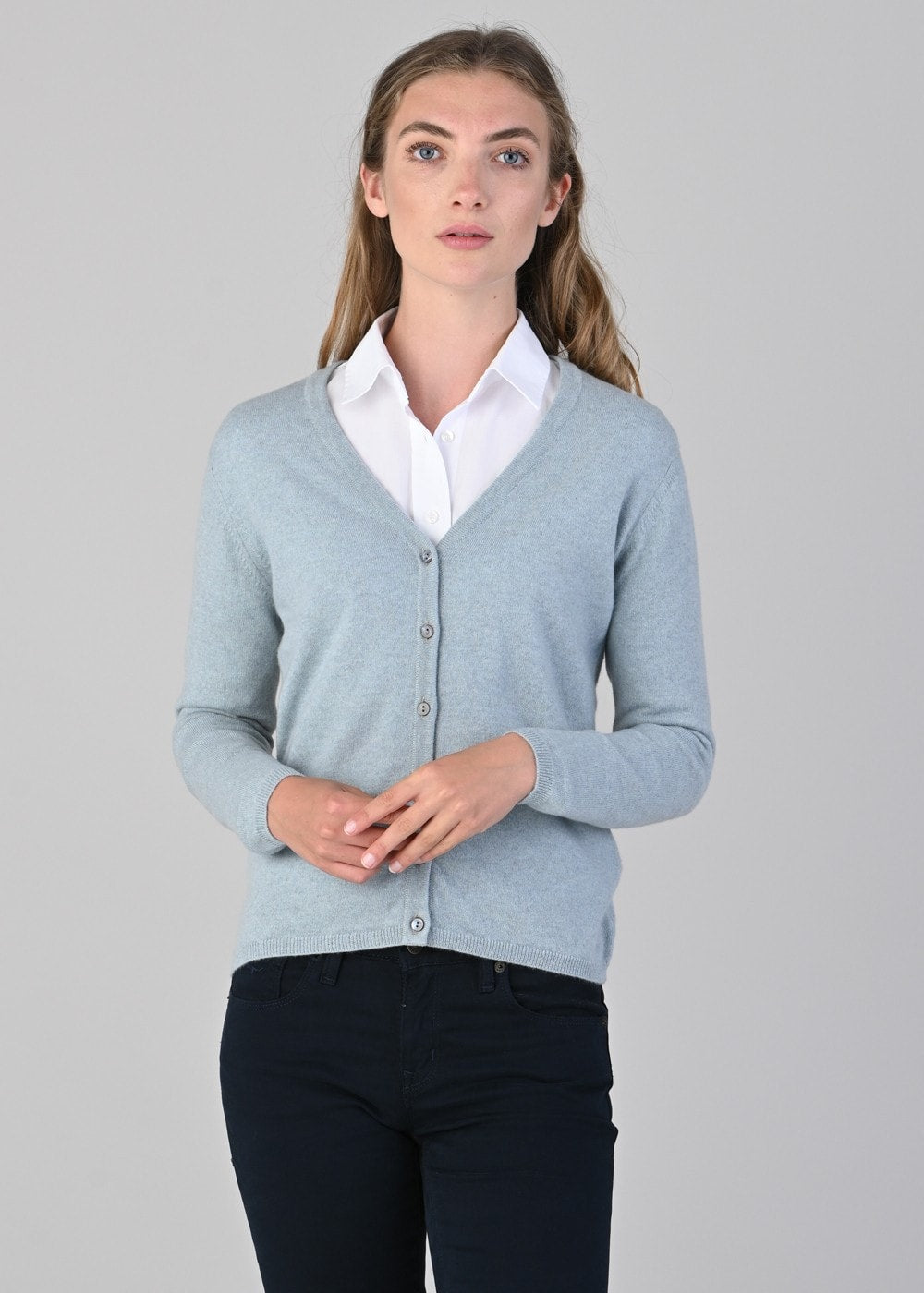 Millie Cashmere Vee Cardigan - Harr - 3