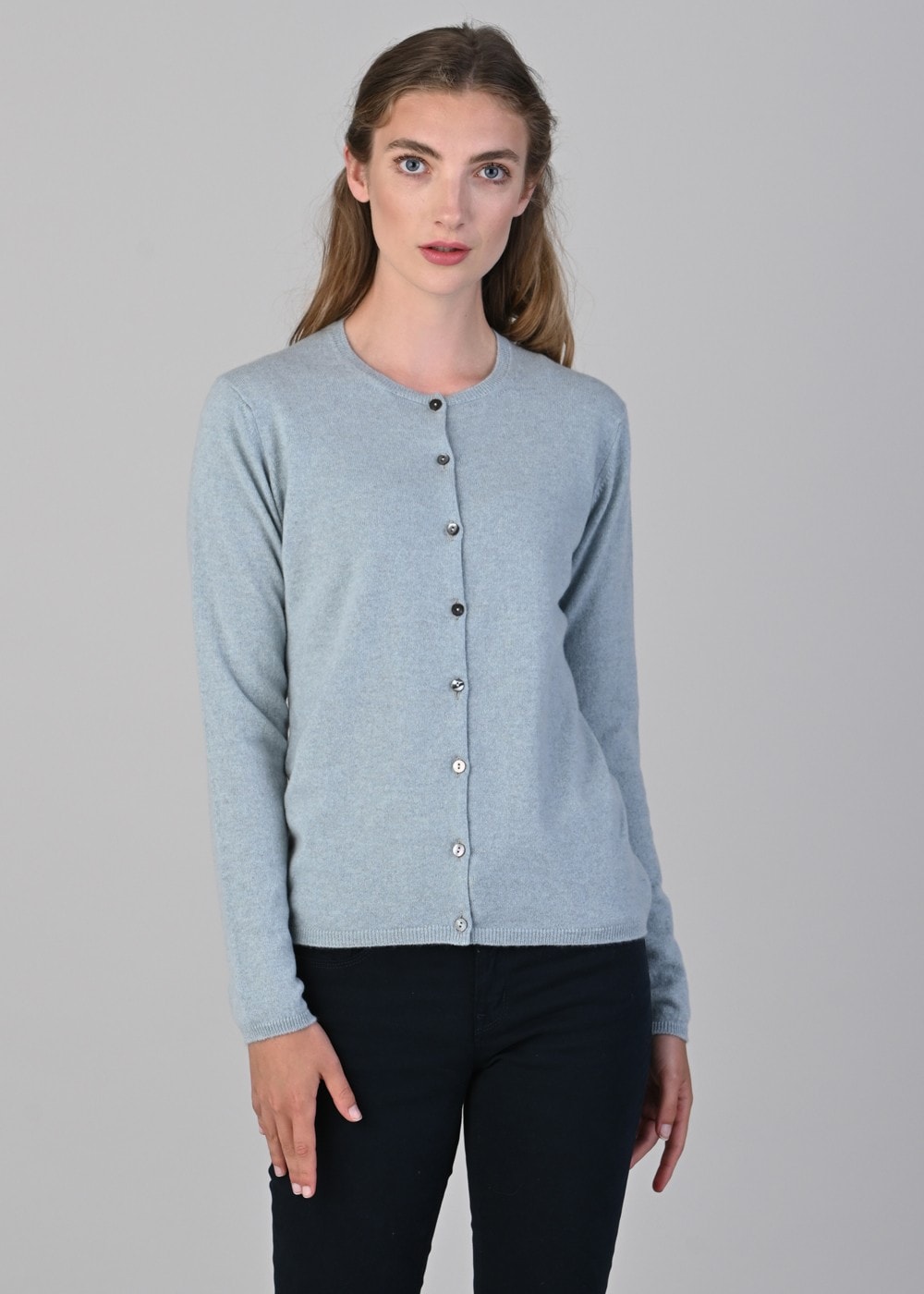 Millie Cashmere High Button Cardigan - Harr - 3