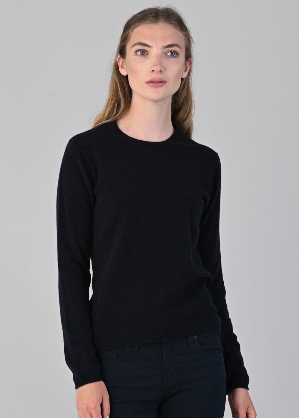 Millie Cashmere Crew Neck - Navy - 4