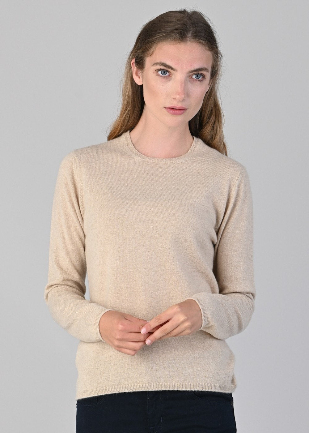 Millie Cashmere Crew Neck - Oatmeal - 4