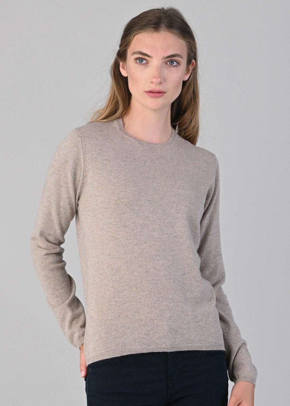 Millie Cashmere Crew Neck - Moondust - 5