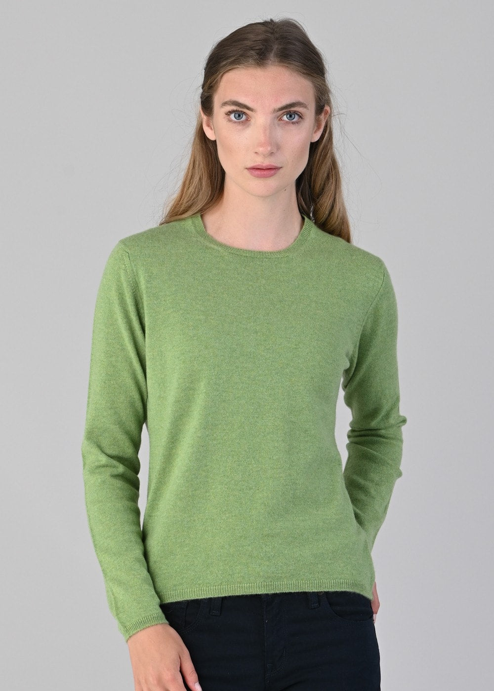 Millie Cashmere Crew Neck - Foliage - 4