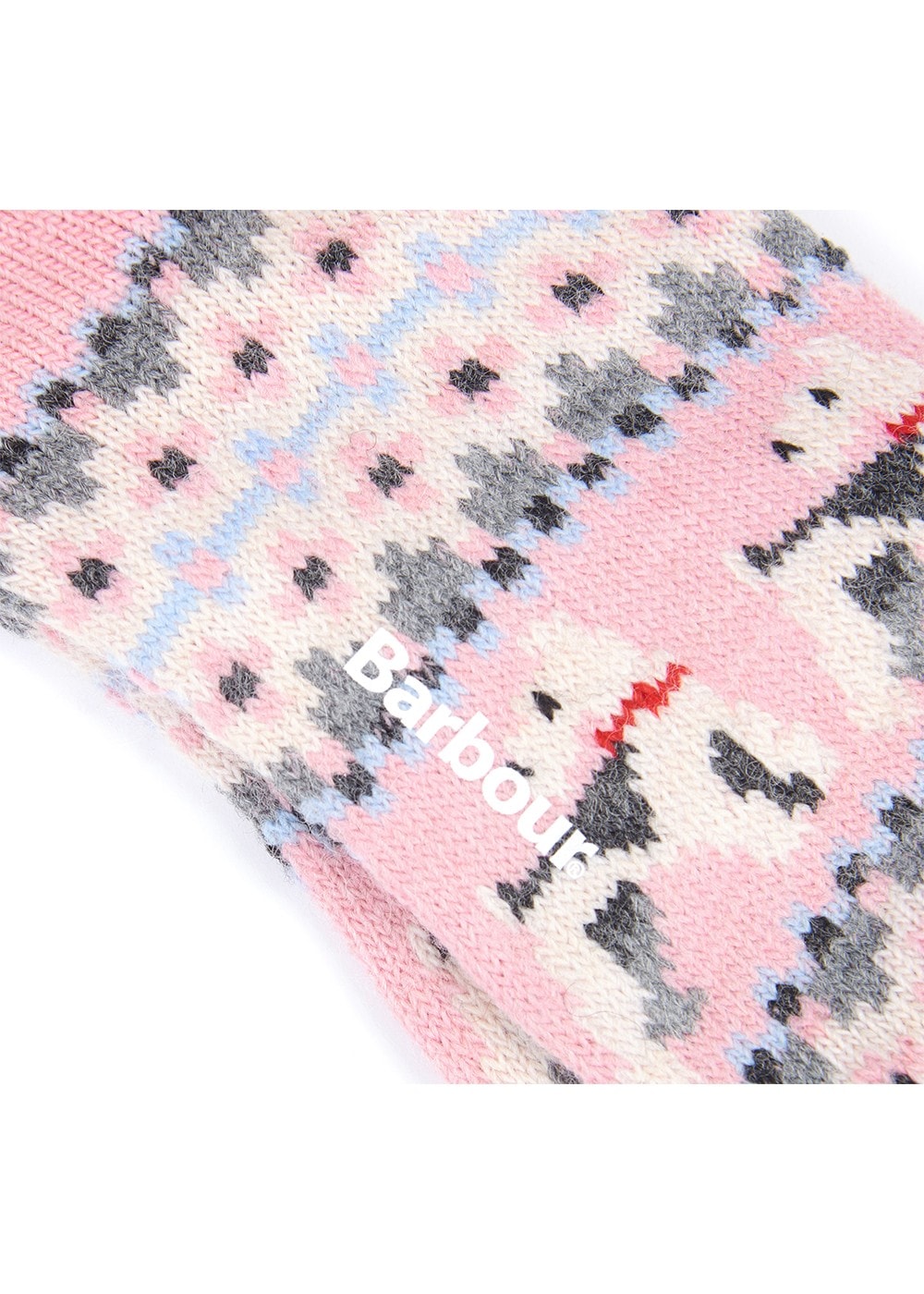 Terrier Fairisle Socks - Pink - 3