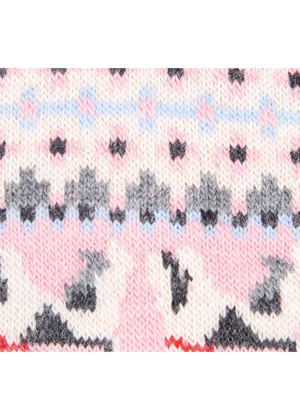 Terrier Fairisle Socks - Pink - 4