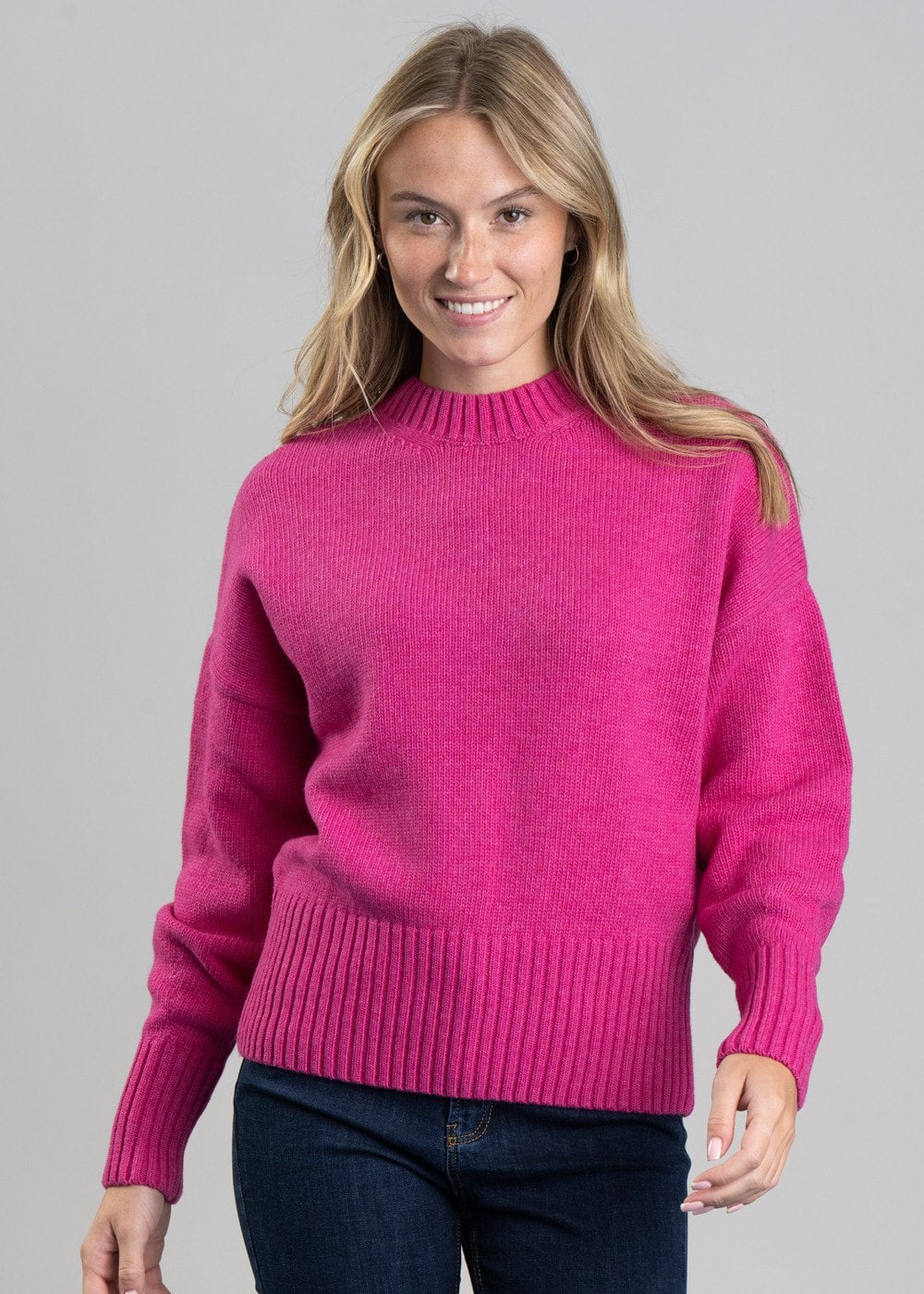 Malin Crew Neck Sweater - Maiden Pink - 1