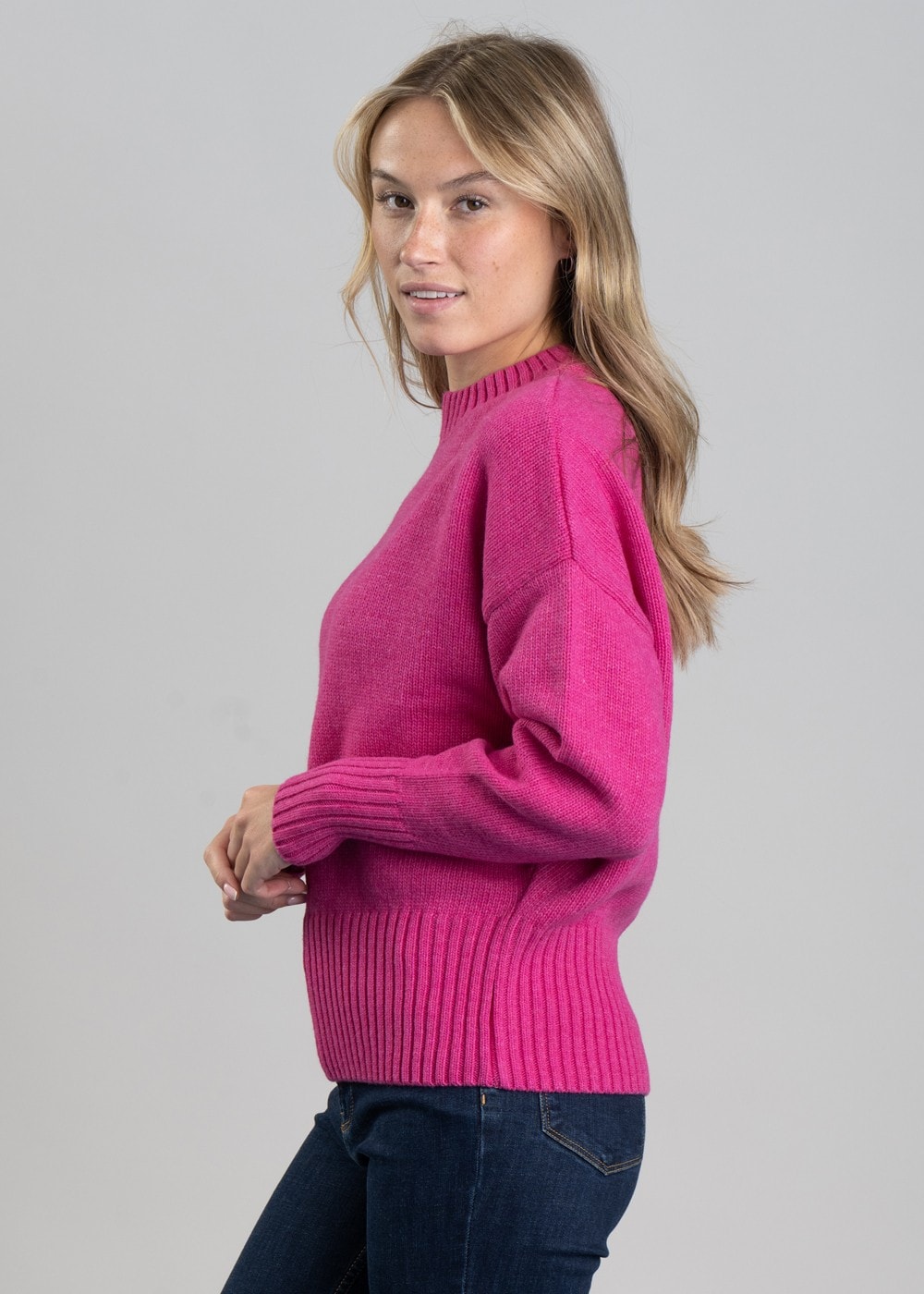 Malin Crew Neck Sweater - Maiden Pink - 2