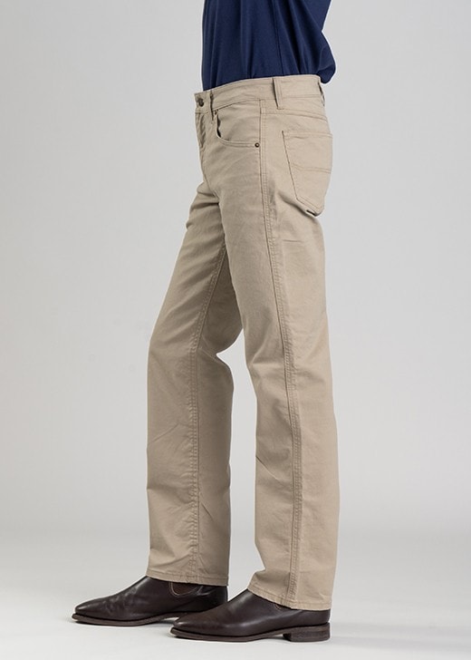 Linesman Slim Fit Drill Jeans (Luxury Fabric) - Buckskin - 2